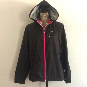 Pink and black athletic jacket